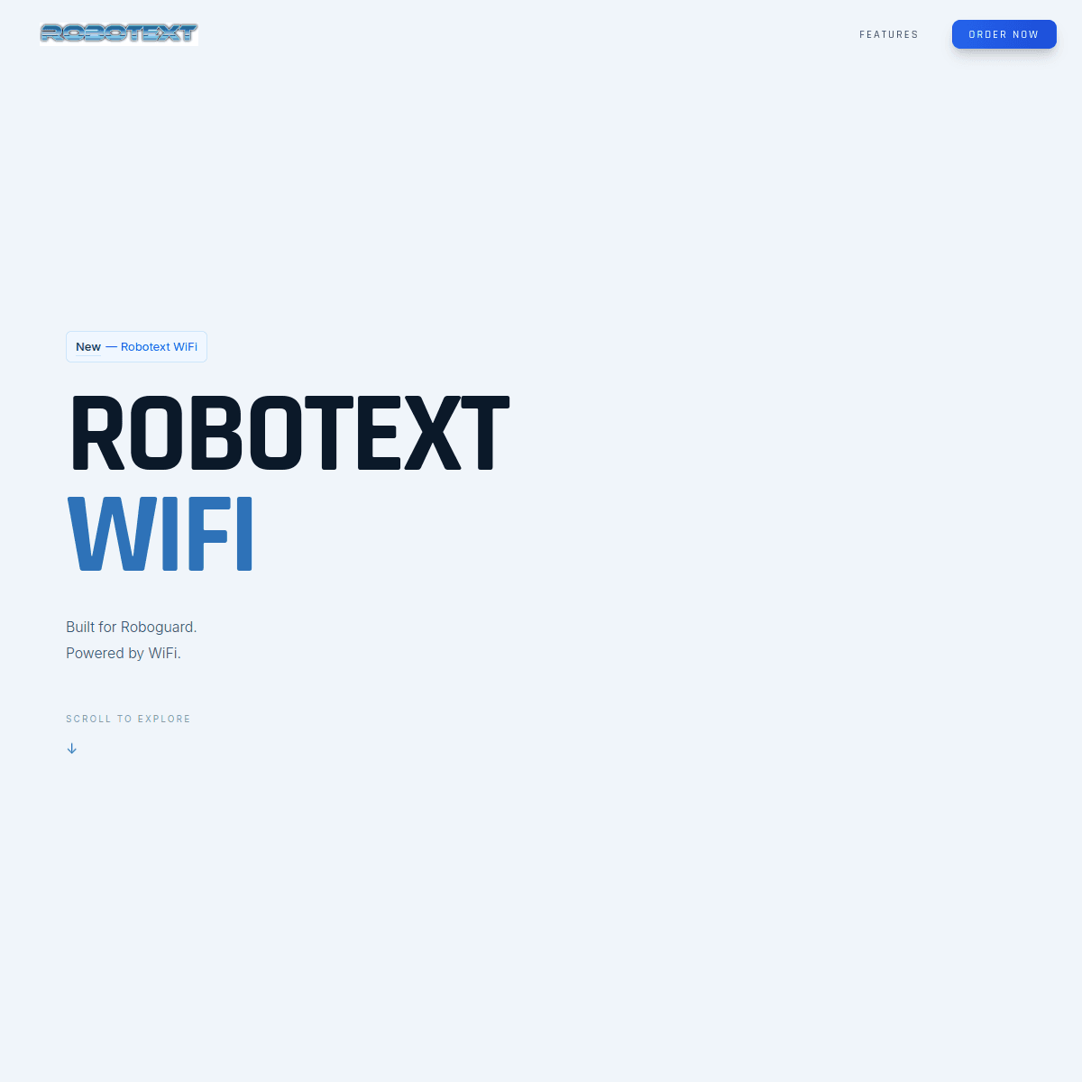 Robotext WiFi 3D Site